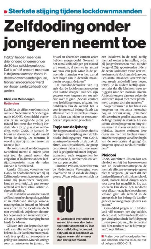 zelfdoding jongeren