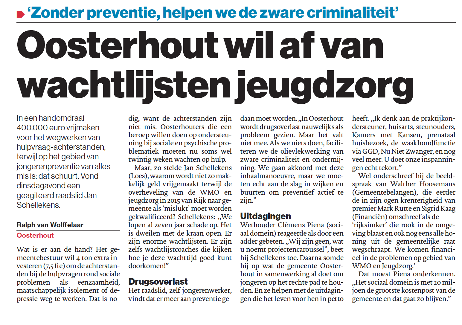jeugdzorg BNdeStem 21 07 2022